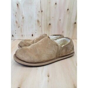 UGG Men's Scuff Romeo Chestnut Suede Slippers Size 11 READ!
